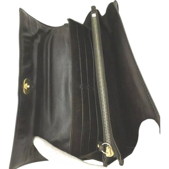 413220AX (X3) Louis Vuitton Wallet Long Brown Monogram Charms - Picture 6 of 9